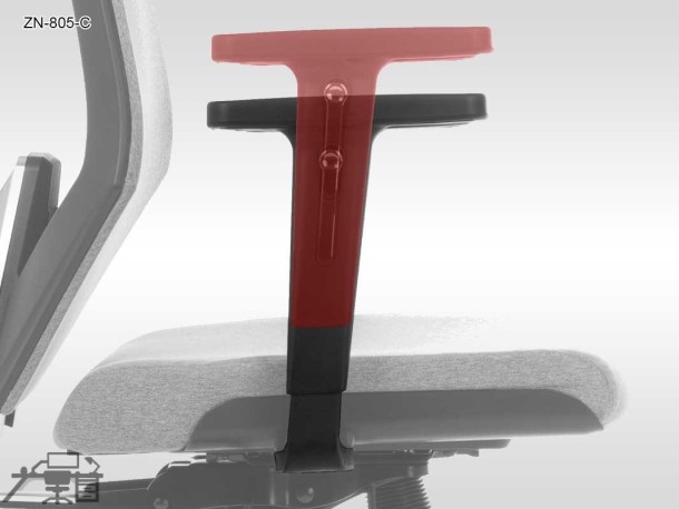 Scaun de birou rotativ, ergonomic, pivotant ZN-805-C Detalii reglaje