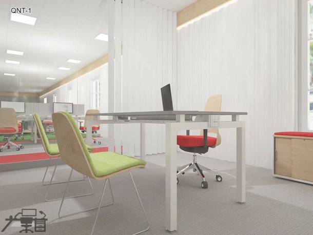 Birou operational QUANTUM-1 picioare metalice 1200x600mm