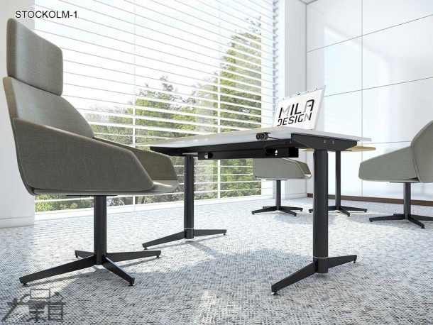 Birou operational STOCKOLM-1 picioare metalice 1200x600mm