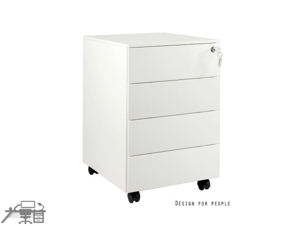 Casetiera metalica-Rollbox 4 sertare, cu role, XD-040-4