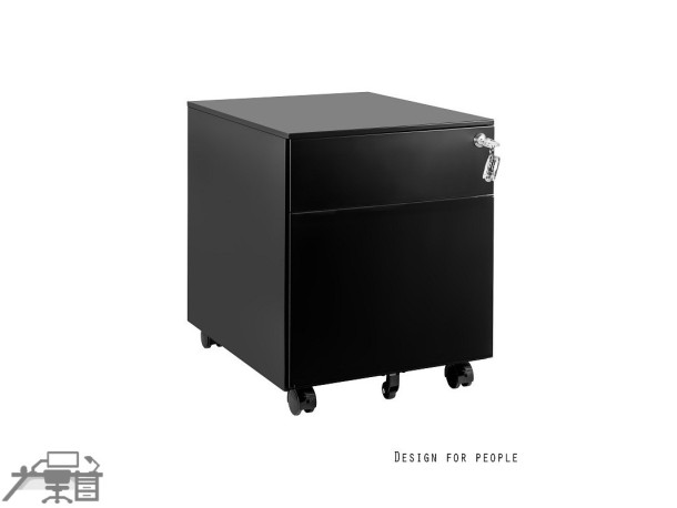 Casetiera metalica-Rollbox 2 sertare, cu role, XD-041-2